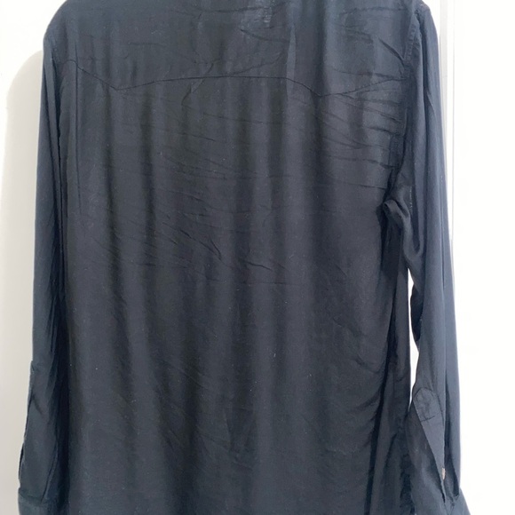 Frye Black Button Down Shirt - Picture 2 of 3